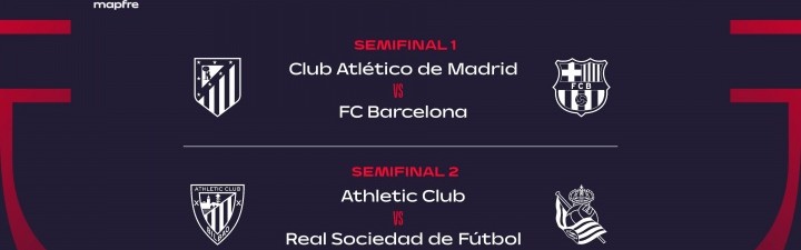 星空体育-国王杯半决赛对阵出炉！巴萨vs马竞、毕巴vs皇社，两回合决胜